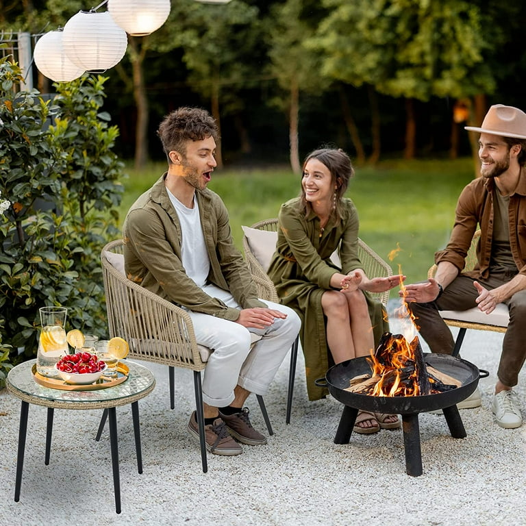 Apartment Balcony Ideas Cozy Balcony Chairs 3-Piece Wicker Small