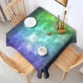thumbnail image 2 of Rainbow Unicorn Starry Pattern Square Tablecloth,Waterproof Square Table Cover,Wipeable Spillproof Washable Table Cover for Home Kitchen Party Decor 52"x52"(132x132cm), 2 of 6