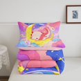 thumbnail image 5 of Manfei Amphibian Axolotl Print Twin Comforter Sets,Magical Animal Bedding Set,Pink Reversible,2-Piece,1 Comforter and 1 Pillowcase, 5 of 7