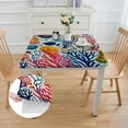 thumbnail image 2 of BANET Square Backed , , Indoor/Outdoor Table Cloth, Colorful and Print white, 2 of 8