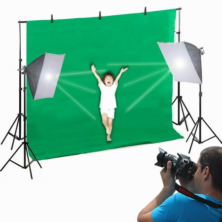 Photo Studio Video Photography Lighting Kit Portrait Day Light With Muslin Backdrop Kits Background Support