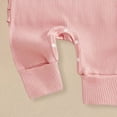 thumbnail image 6 of mgoYE Infant Baby Girl Fall Outfit Sweatshirt Romper Daddy's Girl Long Sleeve Jumpsuit Newborn Clothes(Light Pink,3-6 Months), 6 of 7