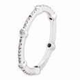 thumbnail image 3 of Sterling Silver Stackable Expressions Polished Diamond Ring - Size 7, 3 of 3