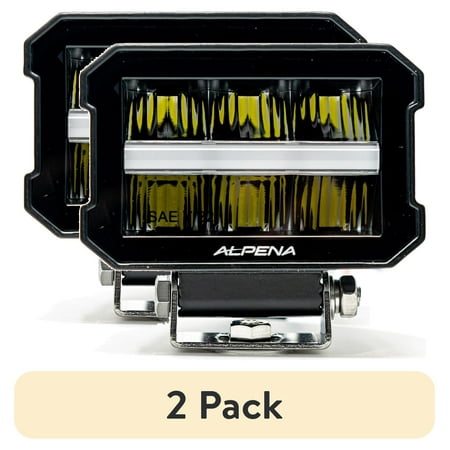 (2 pack) Alpena TrekTec XL4-P Driving & Accent LED Light, 12V, Model 71071, Fit Type - Universal