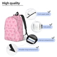 thumbnail image 4 of Salouo Pink Bows for Travel Backpack for Men Women,Casual Laptop Backpack Daypack Business Work Bag for Travel、Hiking、Weekend -Small, 4 of 5