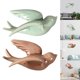 thumbnail image 1 of 2 Piezas de Cerámica Colgante Golondrinas Pájaros Decoración de Pared Decoración 3D Retro Escultura Ornamento Artesanía para Sala de Es Soledad escultura de pared, 1 of 9