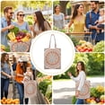 thumbnail image 3 of Sacred Symbolic Mandala Reusable Fabric Tote - Large Capacity Eco-Friendly Grocery Bag for Urban Commuters, 3 of 5