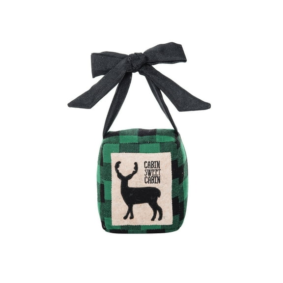Cabin Sweet Cabin Deer Weighted Christmas Doorstop