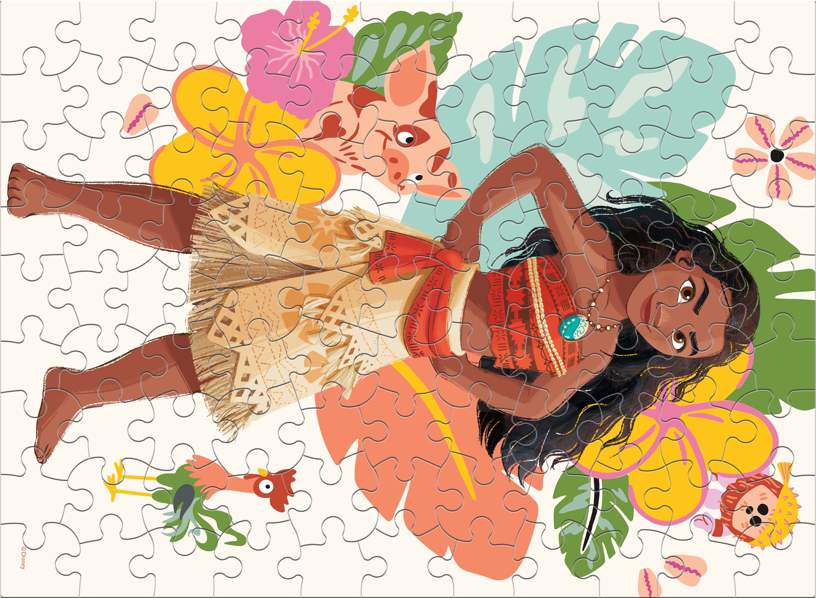 Ceaco 100 Piece Moana Glitter Interlocking Jigsaw Puzzle