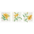 thumbnail image 2 of Kumorek, Krysztov 18x9 Gold Ornate Wood Framed with Double Matting Museum Art Print Titled - Yellow lily triptych, 2 of 4