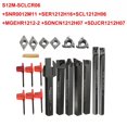 thumbnail image 3 of 21Pcs/Set 12mm Tige Tour de Rotation Porte-Outil Barre d'Alésage + Insérer Lames + Clé, 3 of 6