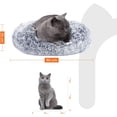 thumbnail image 5 of FEANDREA Cama de Perros, Cama para Mascotas, Diámetro de 50 cm, Cojín Central Extraíble y Lavable, Alfombra de Felpa, Gris Ombré, 5 of 5