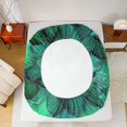 thumbnail image 5 of jejeloiu Fish Scales Queen Sheet Sets,Ocean Animal Mermaid Flat Sheet,Green Retro Print Queen Fitted Sheet For Teens,Ultra Soft Home Decor,4 Pieces, 5 of 7