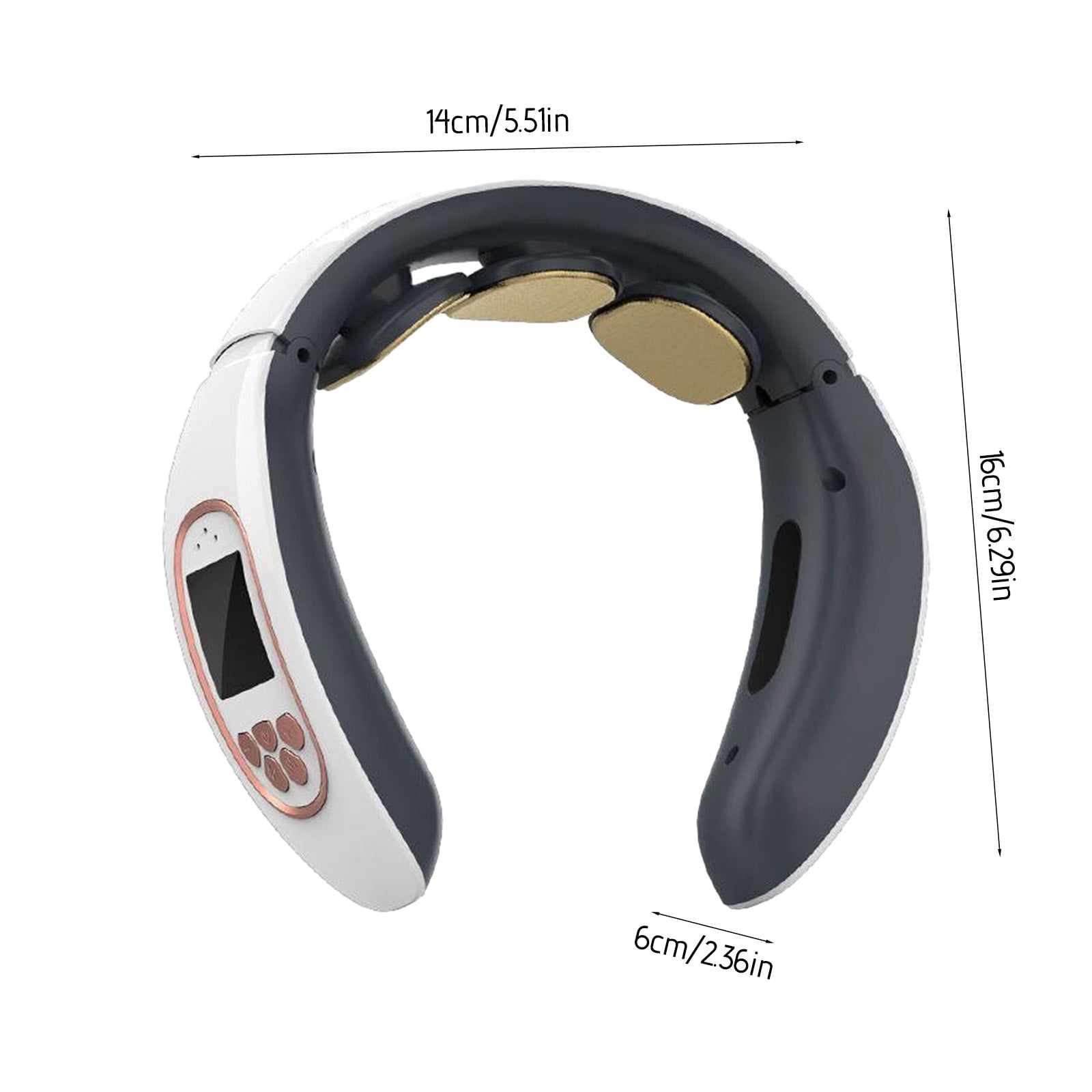 Werulen 2Pcs Neck Massager With Heat 4 Modes 15 Temperature Levels, Portable Electric Cervical Massage Device, Rechargeable Pain Relief for Shoulder Back, Holiday Gift for Partner Parents Office