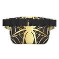 thumbnail image 3 of Balery Gold Spider On The Web Mochila Cinturón para Mujeres y Hombres, Bolsa de Cintura Impermeable de Doble Capa con Correa, 3 of 9