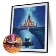 thumbnail image 2 of Cuadros Decorativos Kits de pintura de diamantes de Castillo de Disney taladro cuadrado completo decoración del hogar 30x40cm (F553) Likrtyny  embutido en tela, 2 of 8