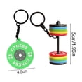 thumbnail image 3 of Gym Keychain Pendant Rubber Metal Fitness Keychain Pendant for Workout Gym Enthusiasts Exercise Gift Reminder Metal Key Chain, 3 of 6