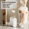 thumbnail image 5 of Mrbin Motion Sensor Adsorption Bathroom Trash Can with Butterfly Lid, 12L/3.17gal Automatic Slim Electric Narrow Plastic Waste Basket for Near Desk Office, Bedroom, Kitchen, Rv, White, 5 of 8