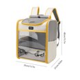 thumbnail image 3 of Carrier Pet Mochila Plegable Pet Dog Outing Bag Pet Carrier Supplies (Amarillo) Likrtyny Libre de BPA, 3 of 8