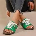 thumbnail image 3 of Sandales Pantoufles à Semelle en Liège pour Femmes 2025 Mode Décontractée à Lacets Plage Marche Dos Nu Robe à Enfiler, 3 of 7