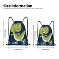 thumbnail image 2 of Lukts Dino Playing Roller Skate Pattern Drawstring Backpack Bag Sport Gym Sackpack,String Backpack Sport Bag Sack,Cinch Tote Gym Backpack-Medium, 2 of 6