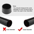 thumbnail image 4 of Uxcell Rubber Furniture Caps 1.26" Inner Diameter Round Table Chair Legs Covers Sliders 4Pcs, 4 of 5