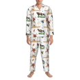 thumbnail image 3 of Fotbe Cute Farm Pijama de Hombre con Estampado de Manga Larga, Conjunto de 2 Piezas, Ropa de Dormir Suave y Cómoda con Bolsillos-Small, 3 of 7