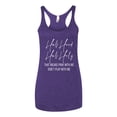 thumbnail image 2 of Half Hood Half Holy Pray With Me Tri-Blend Racerback Tank Top, Purple Rush, X-Large, 2 of 3