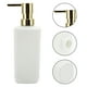 thumbnail image 5 of Dispenser de jabón clásico de líneas verticales 1 Pc para baño y hoteles 350ml tono dorado blanco, 5 of 6