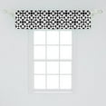 thumbnail image 2 of Ambesonne Abstract Geometry Window Valance, Grunge Grids Art, 54" X 12", Charcoal Grey and White, 2 of 3