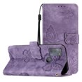thumbnail image 1 of Compatible with Motorola Moto G50 4G Embossed Butterfly Case with Wallet and Kickstand Cover, 1 of 5