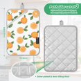 thumbnail image 6 of Yayeee Pot Holders Kitchen Heat Resistant with Pocket 7"x9.8" Cotton Oven Cooking Hot Pads, Orange, 6 of 7