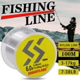 thumbnail image 2 of Sougayilang 109Yds Nylon Fishing Lines Monofilament Transparent Fishing Wire 38Lbs Max Drag, 2 of 8