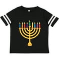 thumbnail image 3 of Inktastic Hanukkah Menorah Candles Boys or Girls Toddler T-Shirt, 3 of 5