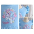 thumbnail image 3 of Girls Cartoon Rainbow Tutu Dress Short Sleeve Birthday Princess Outfit for 2-7Y, 3 of 5