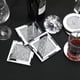 thumbnail image 2 of Juego de 4 posavasos TUNC con purpurina de cristal triturado forma cuadrada 10 cm x 10 cm, 2 of 4