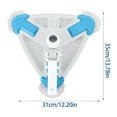thumbnail image 5 of Rotative Triangular Pool Vacuum Head with Side Brush for Efficient Tiles Surfaces, 5 of 8