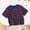 Purple, variant on Toddler T-Shirts Short Sleeve Raglan Shoulder Striped Round Neck Leisure Summer