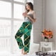 thumbnail image 5 of Balery Green Mosaic Glass Pantalones de pijama para mujer, pijamas ultraligeros, pantalones de estar por casa-Medium, 5 of 6