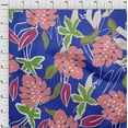 thumbnail image 4 of oneOone Polyester Spandex Blue Fabric Abstract Tropical Floral Sewing Material Print Fabric By The Yard 56 Inch Wide, 4 of 4