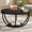 Black, variant on Tribesigns 31.7" Round Coffee Table, Industrial 2-Tier Circle Coffee Table with Storage Shelves, Modern Wooden Accent Center Table Sofa Side Table for Living Room, Home Office, Wooden Grain and Black