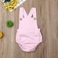 thumbnail image 3 of PENGXIANG Newborn Baby Summer Romper Unisex Solid Color Jumpsuit Sleeveless Overalls Outfits 1Pcs, 3 of 7