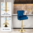 thumbnail image 2 of VIOLHEDO 2 Set Velvet Swivel Bar Stool with Adjustable Height and Comfortable Cushioned Seat, 2 of 6