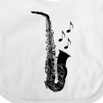 thumbnail image 4 of Inktastic Saxophone Musician Band Gift Idea Boys or Girls Baby Bib, 4 of 4