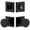Satin Black, variant on Viaggio 628897 Quadrato Solid Brass Single Cylinder Keyed Entry Door Knob Set And Deadbolt