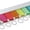 8 - Key Tag Rack, variant on Line Four 4 Key Tag Identifiers Hanging Rack, Key Organizer Multi Color 60540
