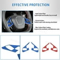 thumbnail image 4 of TINKI Soft Carbon Fiber Steering Wheel Button Cover Sticker Fit for Chevrolet Corvette C8 2020-2023, Car Steering Wheel Panel Protection Frame Molding Sticker Trim, 4 of 14