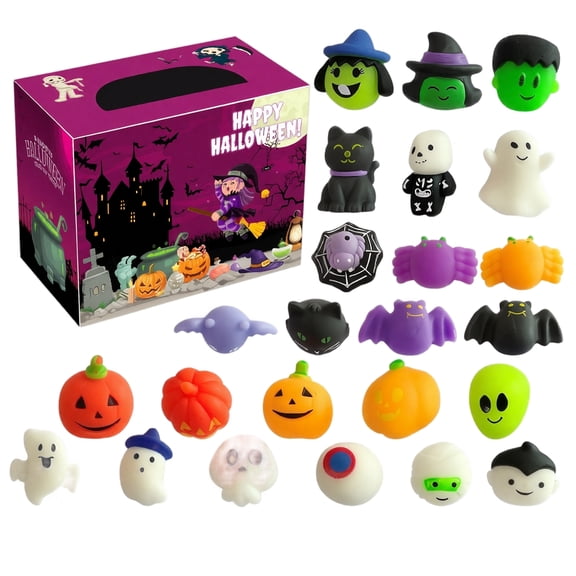 Kiddiway 3D Pop-up Squishy Toys for Anxiety Halloween Squeeze Squishy Satisfying Slow Rising Sensory Decompression Fidget Collection