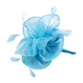 thumbnail image 4 of mujeres flor fascinator sombrero años 20 gatsby nupcial diadema coctel azul claro Sunnimix Venda de la mujer, 4 of 8