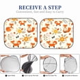 thumbnail image 3 of Yiaed Flower Fox Print Car Front Windshield Sun Shade,Foldable Anti-UV Car Sunshade for Front Window for Most Vehicles-Medium, 3 of 5